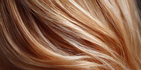 Naklejka premium Close-up of blonde hair