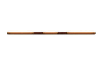 Fototapeta premium Elegant copper pipe with gradient lighting on a smooth metallic background