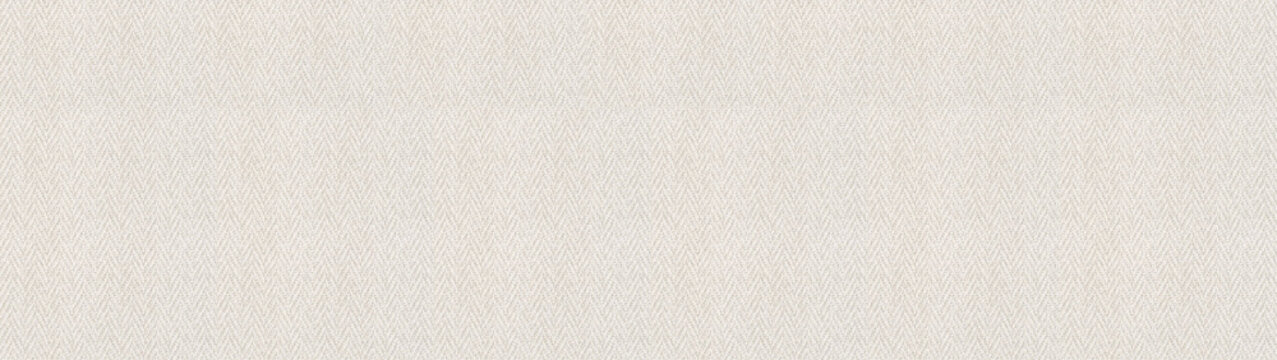 Seamless Light Cream Herringbone Fabric Texture with Detailed Weave Pattern for Interior Design Background