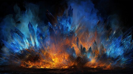 炎とクリスタル