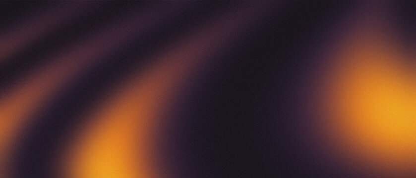 Abstract gradient sunset bright sun rays on a dark background grain texture