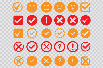check mark icon set. tick mark icon. check box icon with correct sign. approval symbol. check list circle frame. accept sign. check marks for accept, confirmation, agreement. vector illustration © Hikestudio3