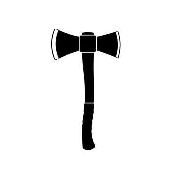 Silhouette of Tomahawk Throwing Axe for Native Weapon and Tactical Gear