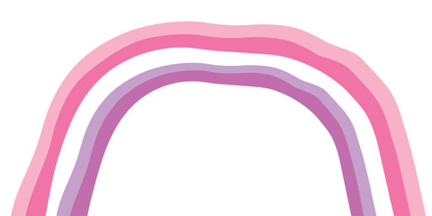 Fototapeta premium Multicolored rainbow arc with pink and purple shades