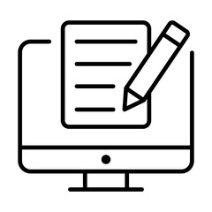 Copywriting or blogging icon