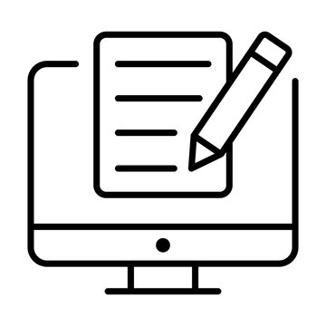 Copywriting or blogging icon