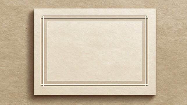 Elegant beige funeral notice background with blank frame and dried flowers soft light memorial design