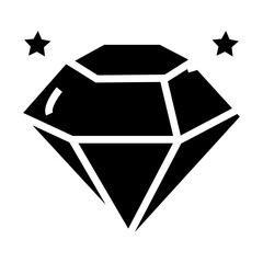 diamond vector illustration glyph icon