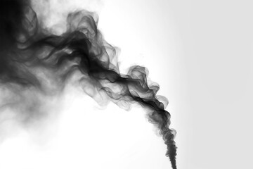 Dark Smoke Ink Flow Organic Abstract Element