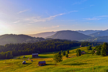Das Bregenzerwaldgebirge in Schetteregg-Amagmach (Gemeinde Egg) in Vorarlberg