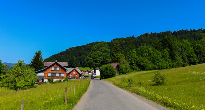 Weiler (Rotte) Ittensberg in der Gemeinde Egg im Bregenzerwald, Vorarlberg 