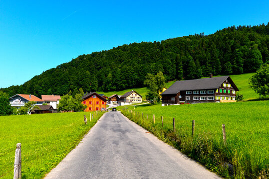 Weiler (Rotte) Ittensberg in der Gemeinde Egg im Bregenzerwald, Vorarlberg 