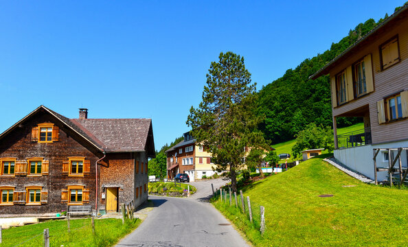Weiler (Rotte) Ittensberg in der Gemeinde Egg im Bregenzerwald, Vorarlberg 