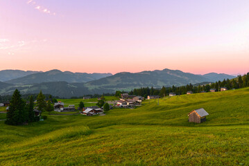 Das Bregenzerwaldgebirge in Schetteregg-Amagmach (Gemeinde Egg) in Vorarlberg © Ilhan Balta