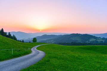 Das Bregenzerwaldgebirge in Schetteregg-Amagmach (Gemeinde Egg) in Vorarlberg