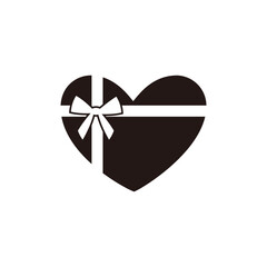 リボンのついたハートのアイコン