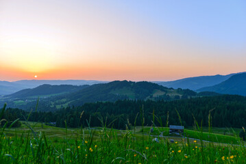 Das Bregenzerwaldgebirge in Schetteregg-Amagmach (Gemeinde Egg) in Vorarlberg © Ilhan Balta