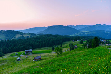 Das Bregenzerwaldgebirge in Schetteregg-Amagmach (Gemeinde Egg) in Vorarlberg © Ilhan Balta