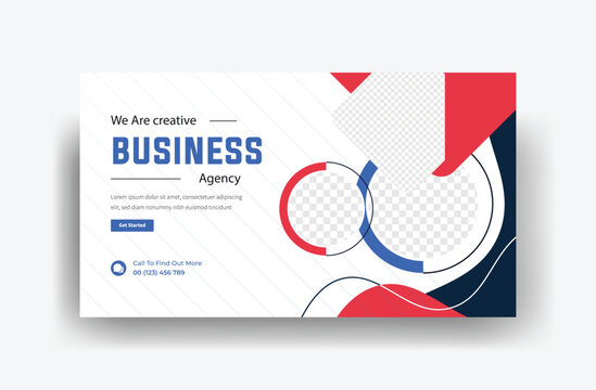 corporate online business thumbnail for marketing agency, video thumbnail, Youtube thumbnail