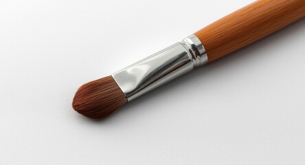 Fototapeta premium Compact cylindrical brush for smooth oil painting application