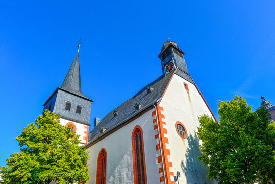 Die Katharinenkirche in Steinau an der Stra&szlig;e in Hessen	
