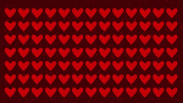 seamless knitted pattern with hearts