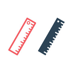 Fototapeta premium Ruler icons set vector illustration trendy.