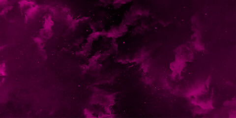 abstract purple watercolor background with drops. watercolor paint . dark sky with purple clouds and black watercolor design .Light purple bubbly cloud patterns and textures watercolor background.  © Kainat 