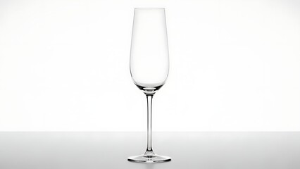 Fototapeta premium Single Wine Glass on Transparent Background for Celebration