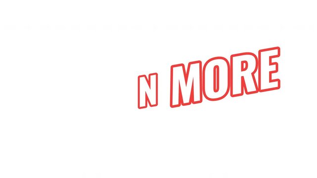 Learn more energetic tilted outline text animation. Educational info access. Further informational content. Explore topic. Bold orange slanted CTA typography in dynamic motion. Expressive overlay