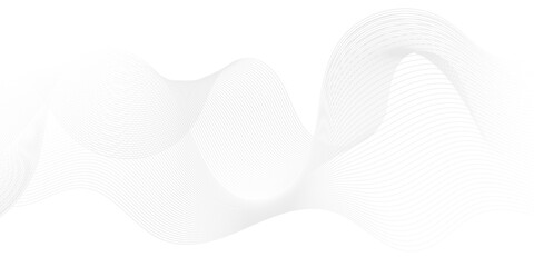 Fototapeta premium Vector wave digital white and gray gradient blend futuristic technology. flow tech transparent line stripe energy connection web music and sound. beautiful dynamic smooth space texture background.