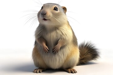 Obraz premium Capybara Isolated on White Background, Largest Rodent in the World