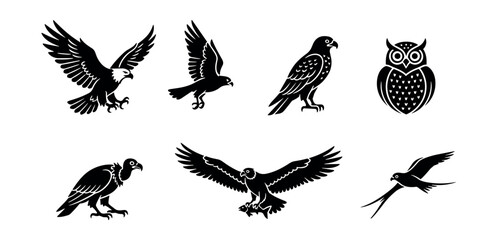 Obraz premium Bird Silhouette Collection