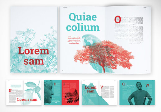 Bold Visual Storytelling Magazine Layout