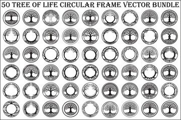 Tree of Life Circle Frame Bundle