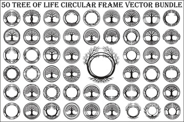 Tree of Life Circle Frame Bundle