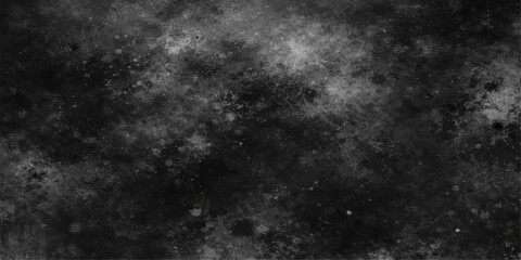 Obraz premium A dark grunge abstract background features a black and white textured pattern of swirling smoke and storm clouds amidst a deep night sky with dust and light