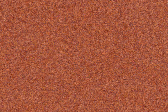 Warm terracotta orange felt fabric texture background, soft fuzzy textile surface, close-up view