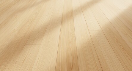 light wood flooring texture with matte finish and soft daylight copy space