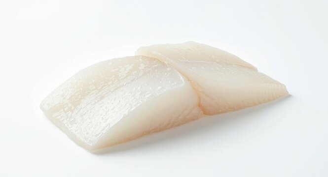 Fresh cod fillet without skin ready for cooking