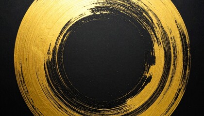 優雅な金と黒のフレームイラスト