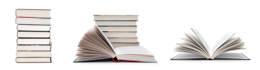 open book isolated on white background