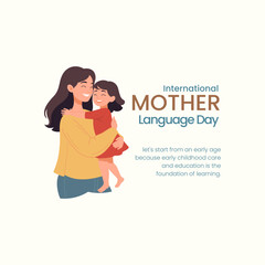 International Mother Language Day. 21st February Language Day post shows diverse group of people representing different cultures along with greetings in various languages like Hello, Bonjour and Ciao © ankit