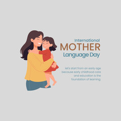 International Mother Language Day. 21st February Language Day post shows diverse group of people representing different cultures along with greetings in various languages like Hello, Bonjour and Ciao © ankit