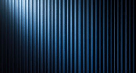 Obraz premium Blue smooth textured backdrop displaying corrugated metal pipe pattern with diffuse light