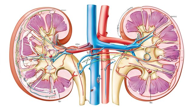 Human kidney anatomy