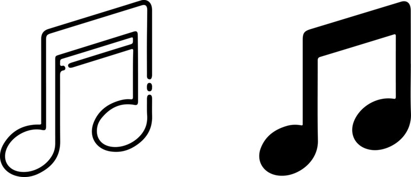 Black and white eighth note musical symbols musical notes eighth notes music symbols