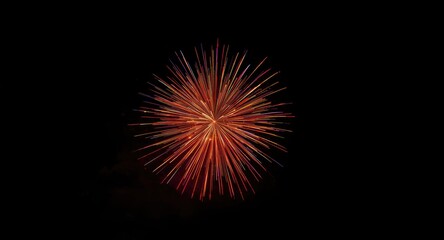 Obraz premium a festive fireworks eruption casting colorful light on a black background