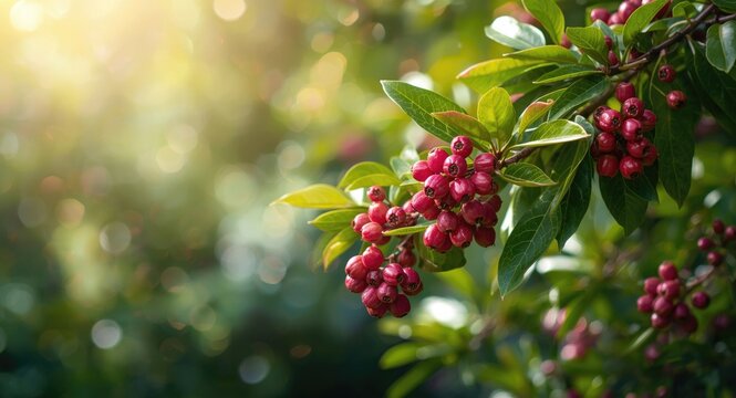 Healthy Lilly Pilly Berry Growth on Tree