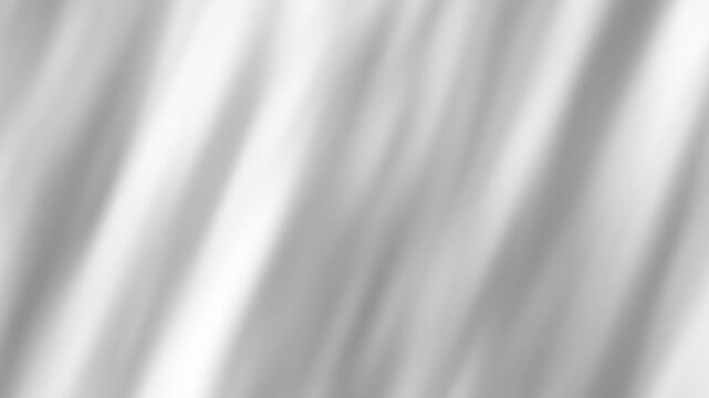 White Flag Waving on Wind, Realistic 4K Background Animation